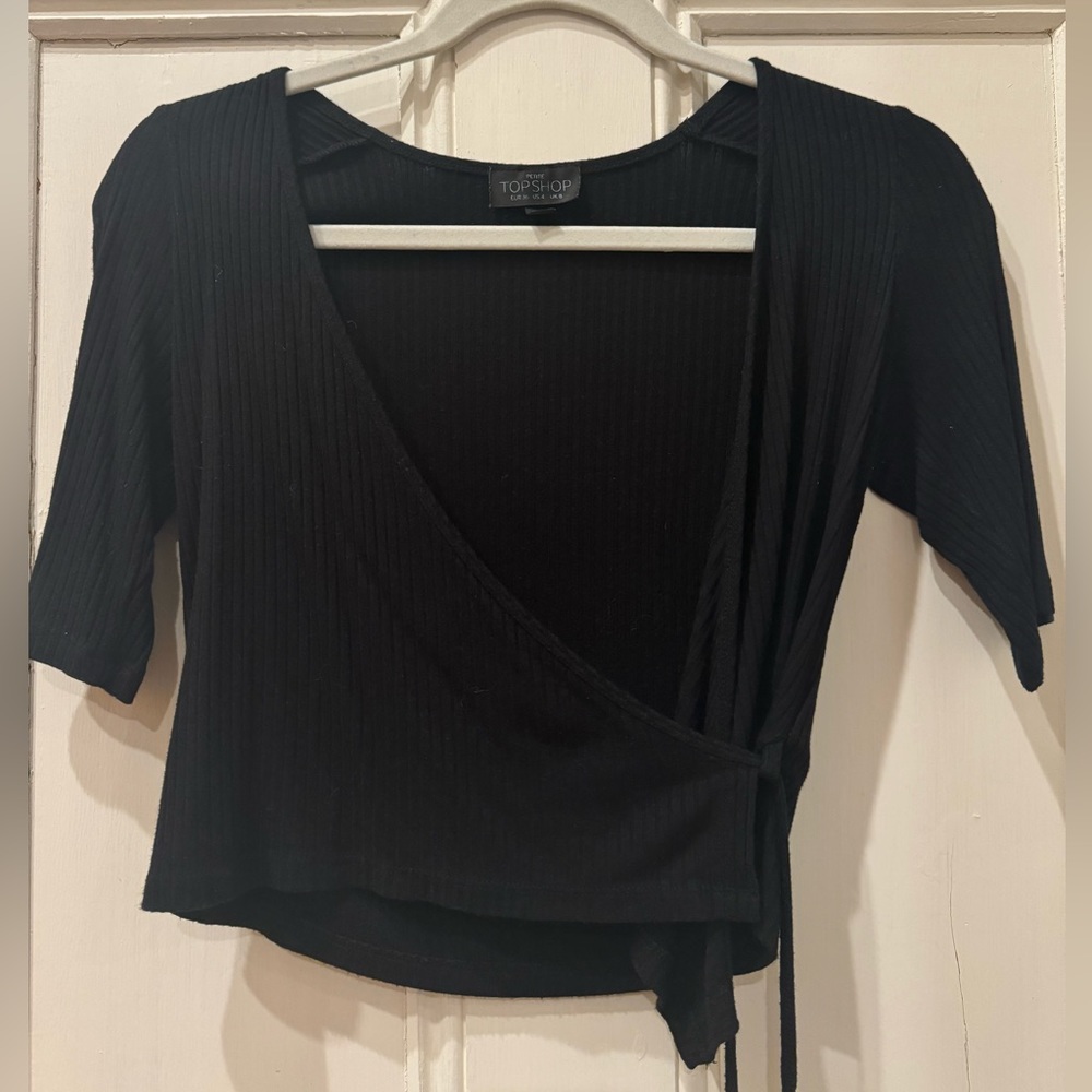 Top shop - Black crop top